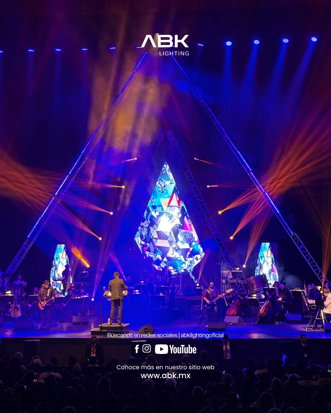 Pantalla LED de ABK Lighting en Instagram